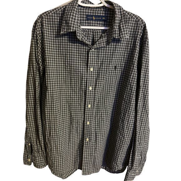 Ralph Lauren men’s Size XXL Blank n white long sleeves - Picture 1 of 4